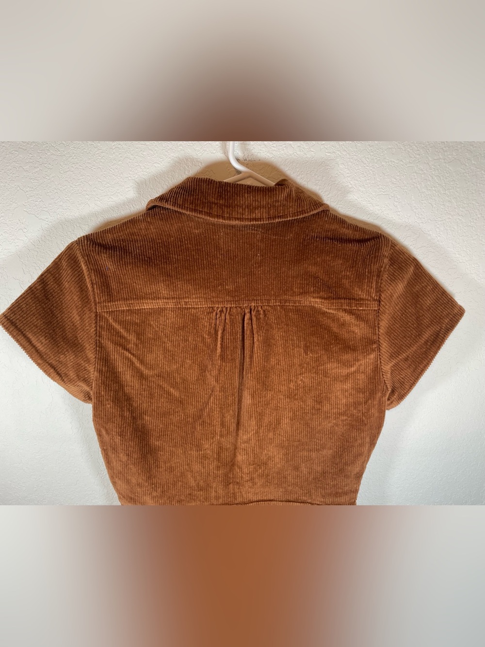 Show Me Your Mumu Outlaw Romper Saddlebrown Corduroy Zip Front Shorts - Picture 9 of 11